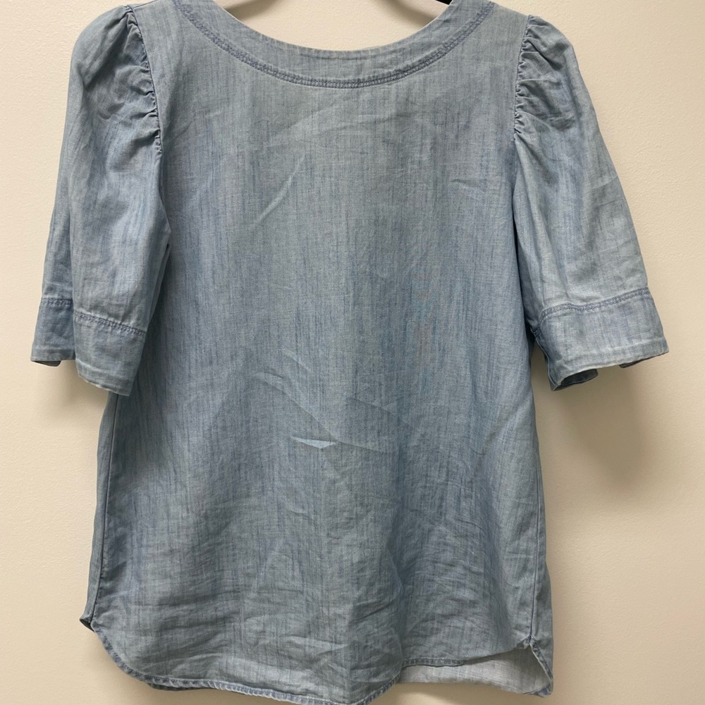 Light Blue Denim Blouse